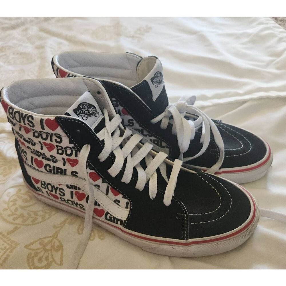 Vans skateboard Off The Wall "Love Boys and Girls" high top sneakers